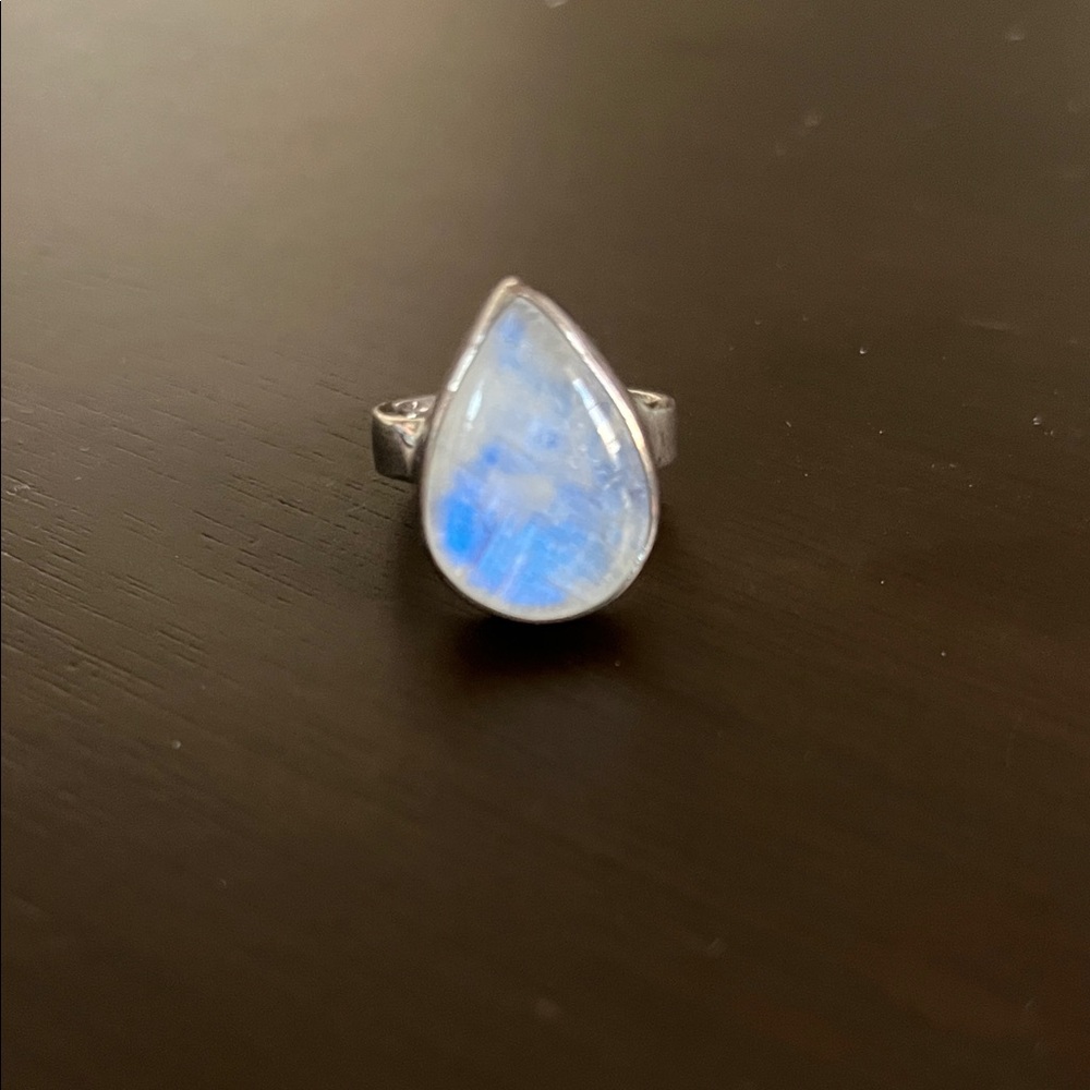 Silver Antique Moonstone Ring